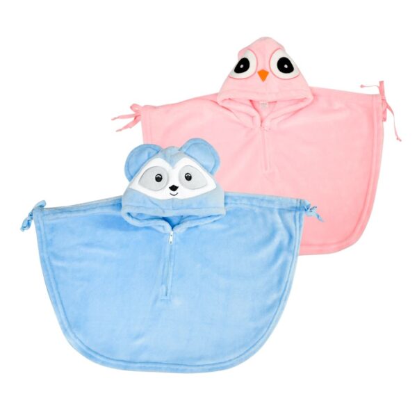 Ruana infantil con gorro - Imagen 2